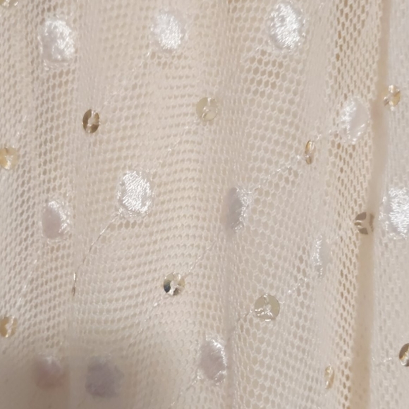 Anthropologie angelic sequined cream frock - Picture 5 of 8